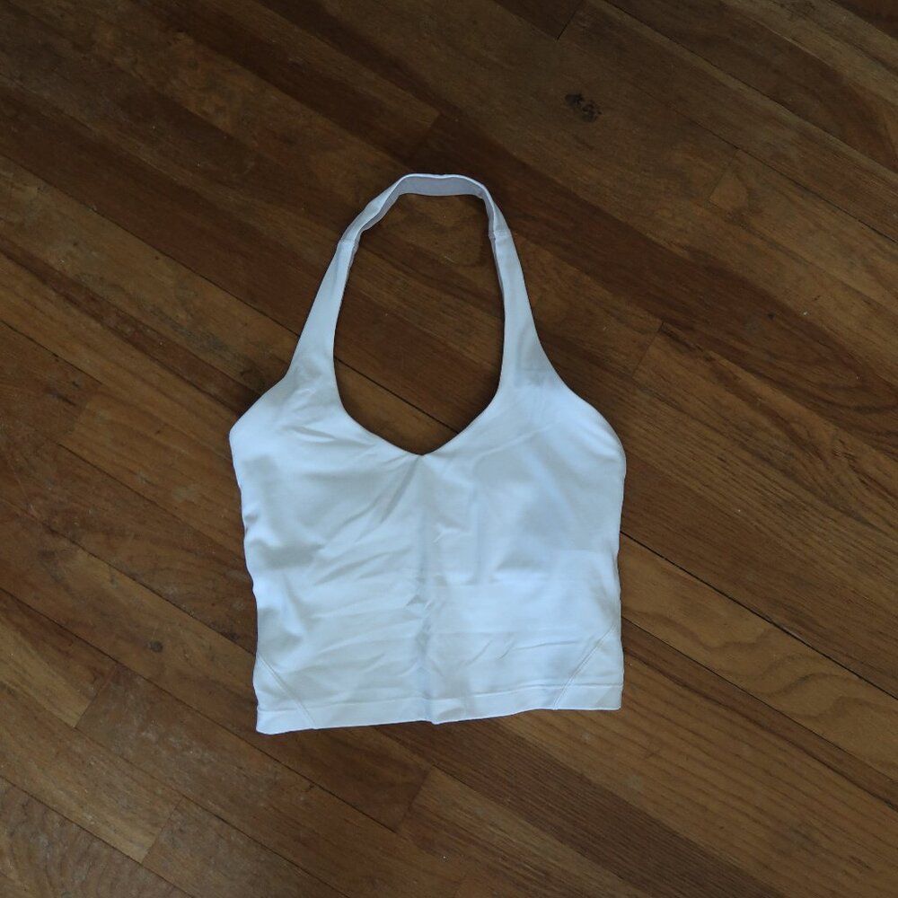 lululemon Align™ Halter Tank Top Size 2 in White